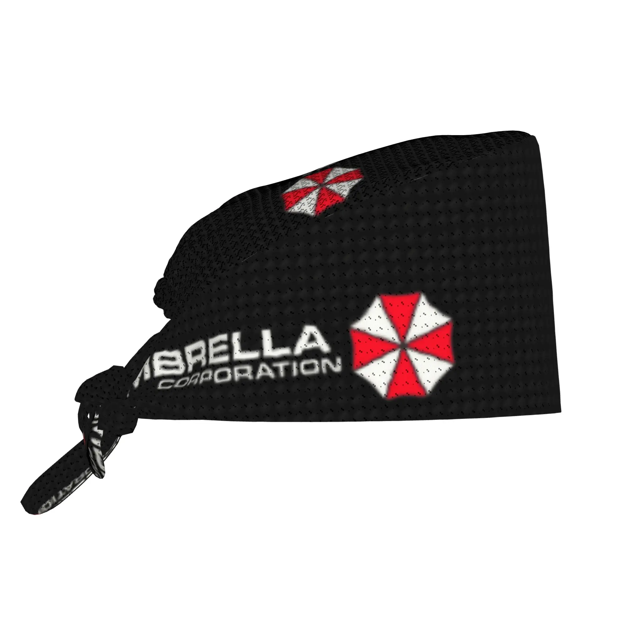 Custom Umbrella Corporation Logo Breathable Nursing Work Cap Unisex Nurse Medical Cap Video Game Work Scrubs Hat for Hospital