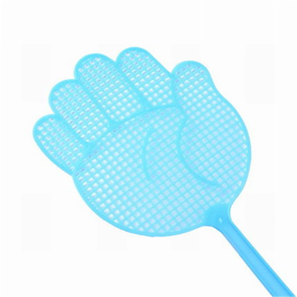 Bonito Palm Pattern Plastic Fly Swatters, Controle de Pragas Mosquito, Insect Killer, Acessórios de Cozinha Casa, Aleatório, 1-10pcs