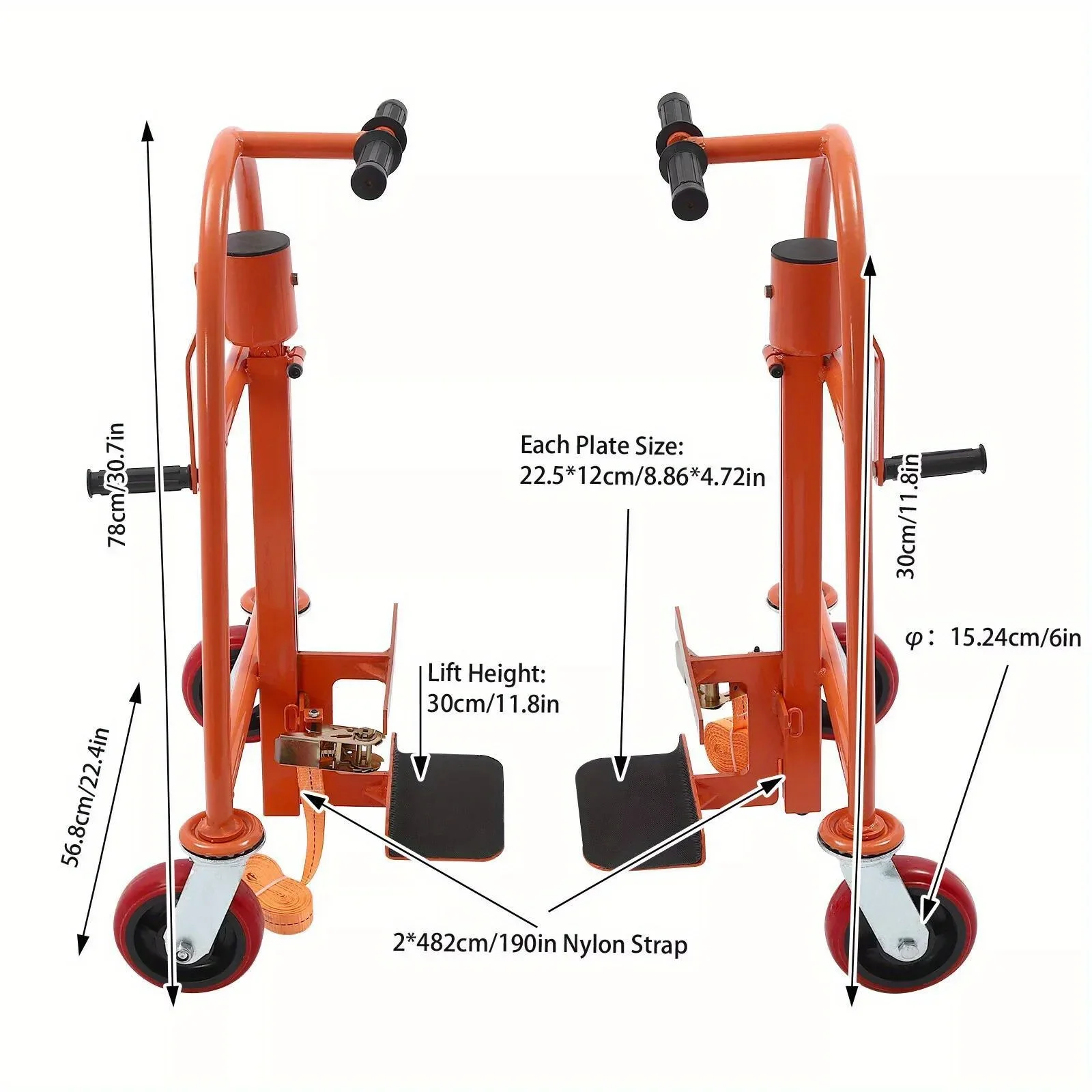 リフト＆キャリーホイール 589.67 kg/1300 lbs 手動家具移動ツール リフト＆キャリーホイール /1300 lbs 手動家具移動ツール