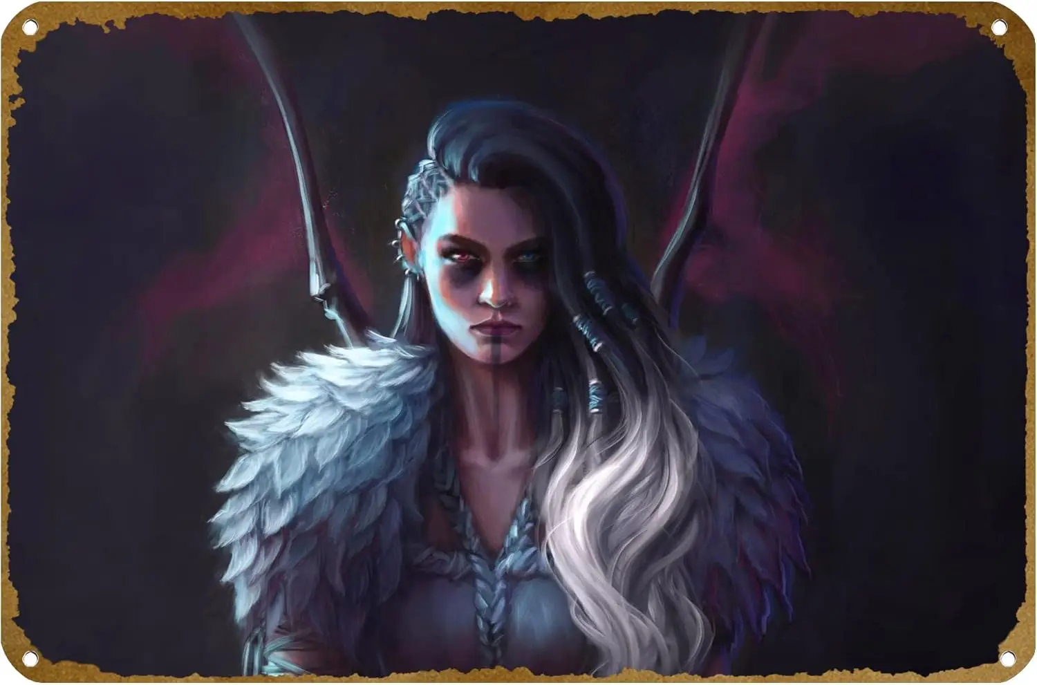 Yasha - Critical Role Magic and Fantasy People Concept Poster Metal Tin sign Logo Family Club Bar Cafe Bedroom Art Wall Decorati