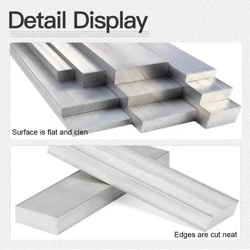 Imagem -05 - Barra Lisa Retangular da Liga de Alumínio Placa Quadrada Rod Tira do Metal Estoque dos Sólidos para o Cnc Comprimento 250 mm 6061 38 mm 1pc