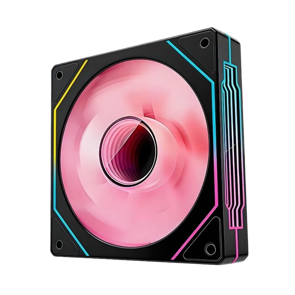 3D Texture ARGB Computer Chassis Fan 12V Quiet Cooling PC Case Fan PWM Control Hydraulic HDB Bearing CPU Cooler Fan PC Case