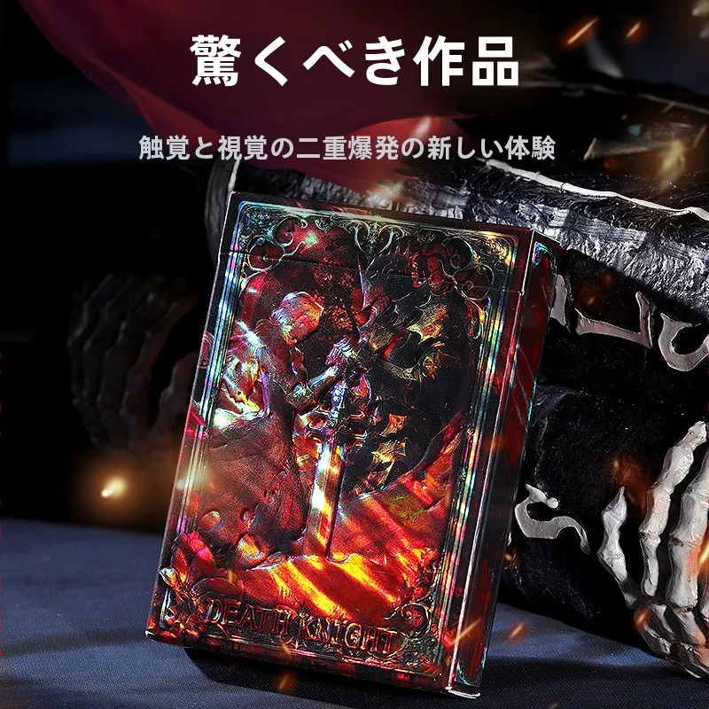 クリエイティブペーパーカードゲーム-ガーディアンデスナイト-フラワーカットポーカーデッキ-中国製-88mmサイズ-4歳以上のお客様向け