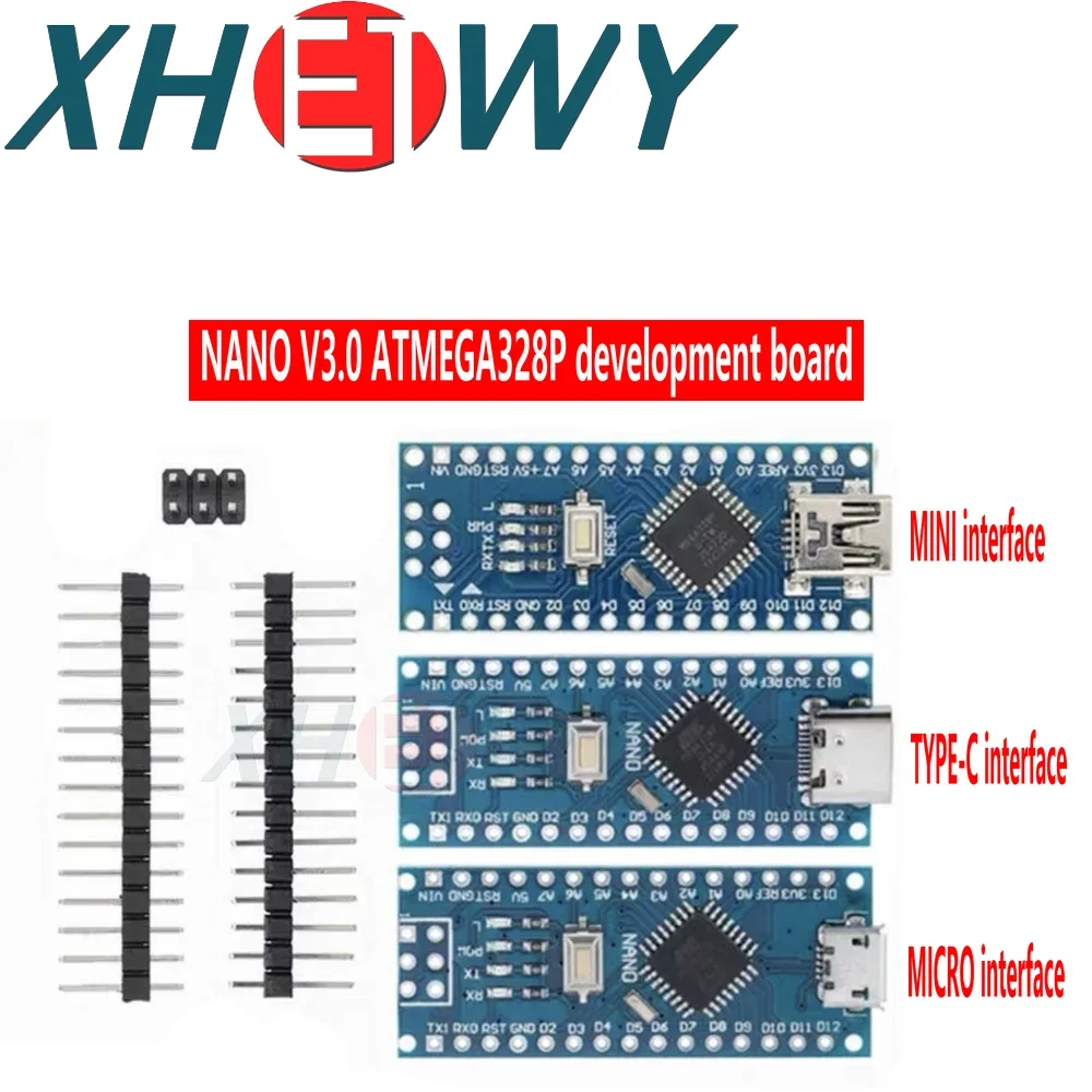 1PCS Nano V3.0 CH340 Improved Atmega328P Development Board TYPE-C/MICRO MINI Interface