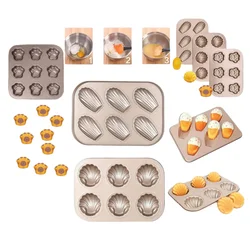 Non-Stick Cake Molds Cat Paw Banana Sea Shell Shape Baking Pan DIY Bread Mold for Home Oven Use Creative Bakeware for Cookies