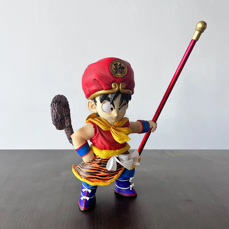 

Dragon Ball Childhood Son Goku Gk Statue Tiger Skin Action Figure With Monkey Tail Anime Peripheral Desk Decor Otaku Collectible