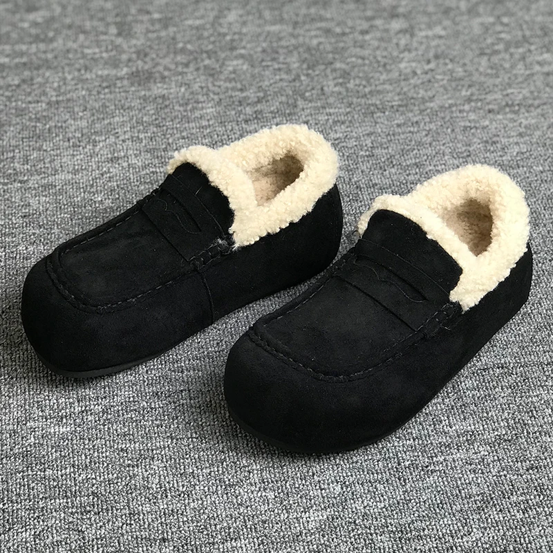 

Winter Warm Men Shoe Casual Low Cut Muleboken Shoes High-quality Frosted Comfortable Outdoor Flat Bottomed FashionableSnow Boots