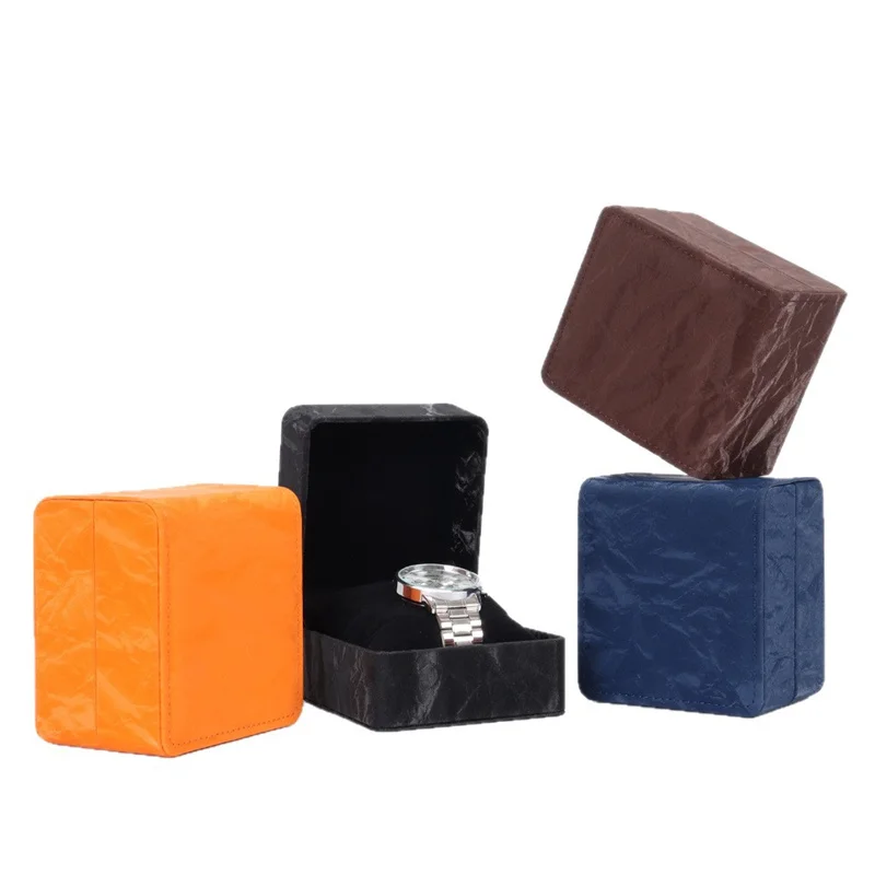 Pu Leather Watch Box Luxurious Portable Watch Packaging Box Watch Storage Box Premium For Jewelry Packaging Accessory Storage