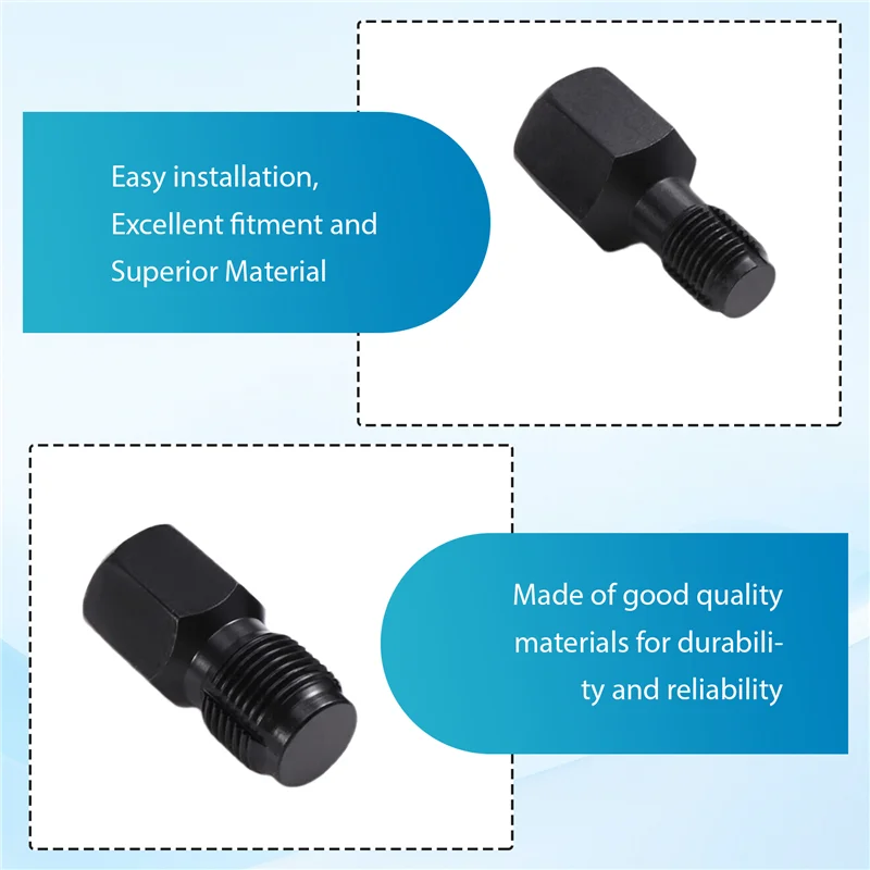 

AT02-Car Oxygen Sensor Socket Offset Wrench Set 22MM Sockets 1/2" 3/8" Drives Thread Chaser Oxygen Sensor Removing Tool