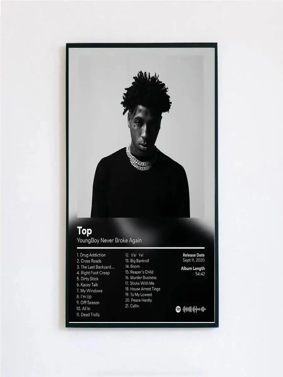 YoungBoy Never Broke Again Music Album Cover Canvas Painting  Vibrant Poster Prints Wall Art for Living Room Home Decor