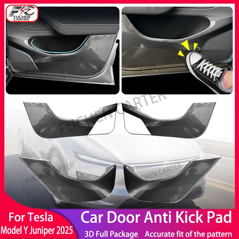 

Для Tesla ModelY Juniper2025 дверная противоударная накладка из АБС-пластика, защитная пластина для боковой двери, защитная крышка, аксессуары для салона автомобиля
