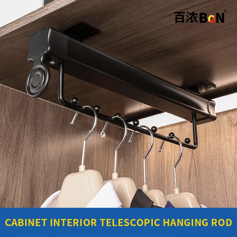 Closet Interior Telescopic Hanging Rod ClosetTopTelescopic Storage Rods Closet Interior Pants Clothes Organizer PartitionHangers