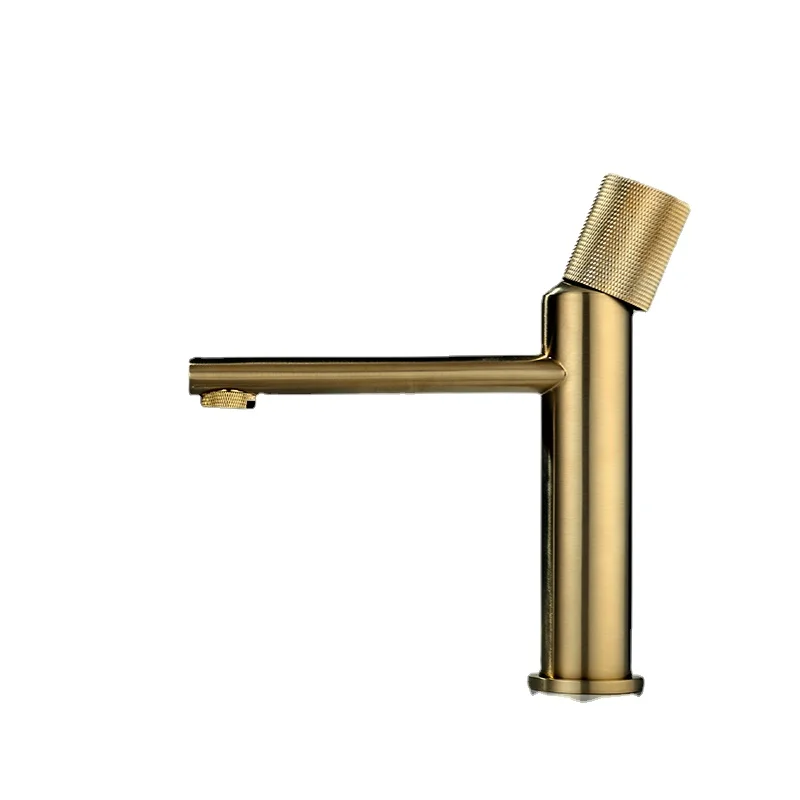 

Rose Gold Hot and Cold Water Mixing Faucet Washbasin Faucet Tub Faucet Black Basin Faucet