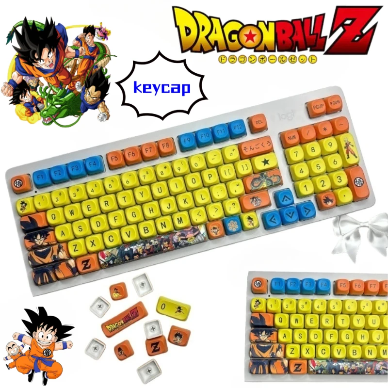 

Dragon Ball Son Goku Personality Creative Mechanical Keyboard Keycaps Student High-Appearance Keyboard Decoration Caps Full Set