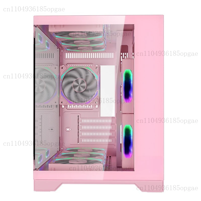 Keine A-Säule, Glas, rosa Meerblick, Raum, Computergehäuse, Desktop, MATX360, Wasserkühlung