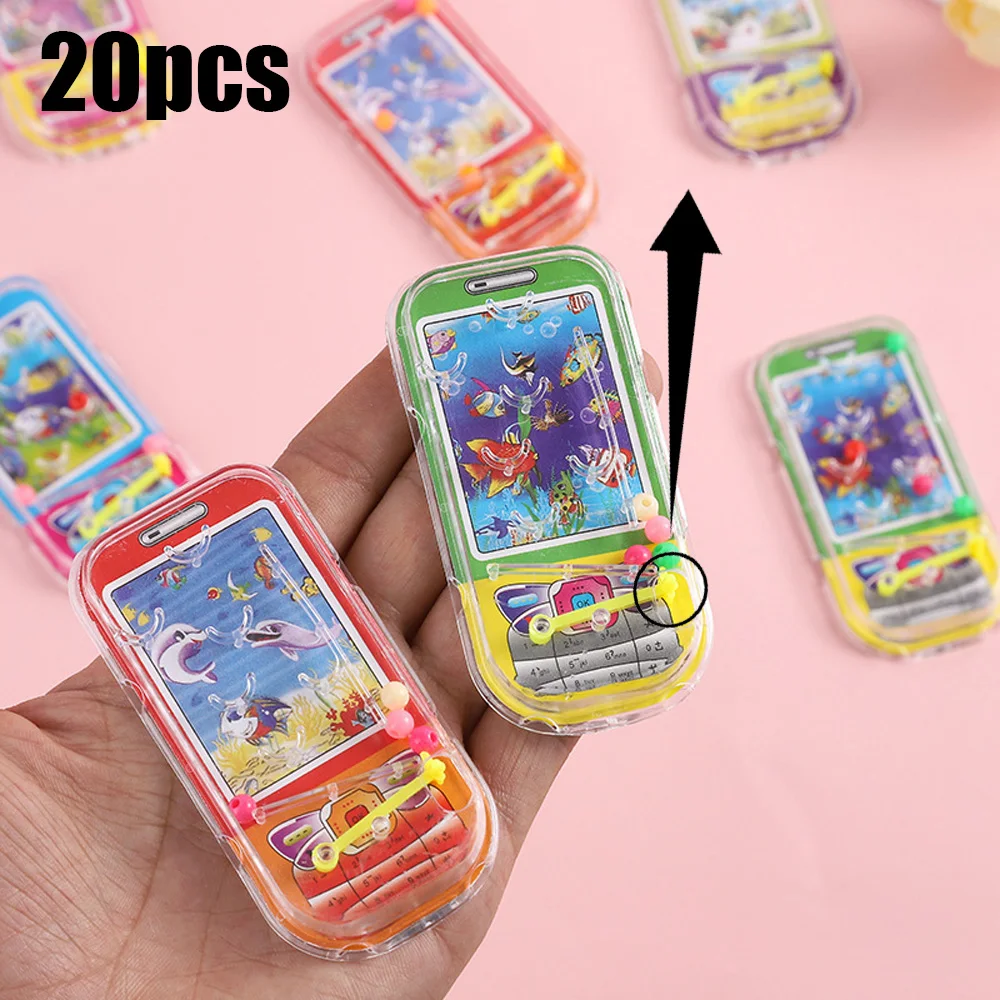 5/10/20Pcs Classic Mini Portable Mobile Phone Handheld Pill Game Machine Vintage Old School Maze Ejection Toy