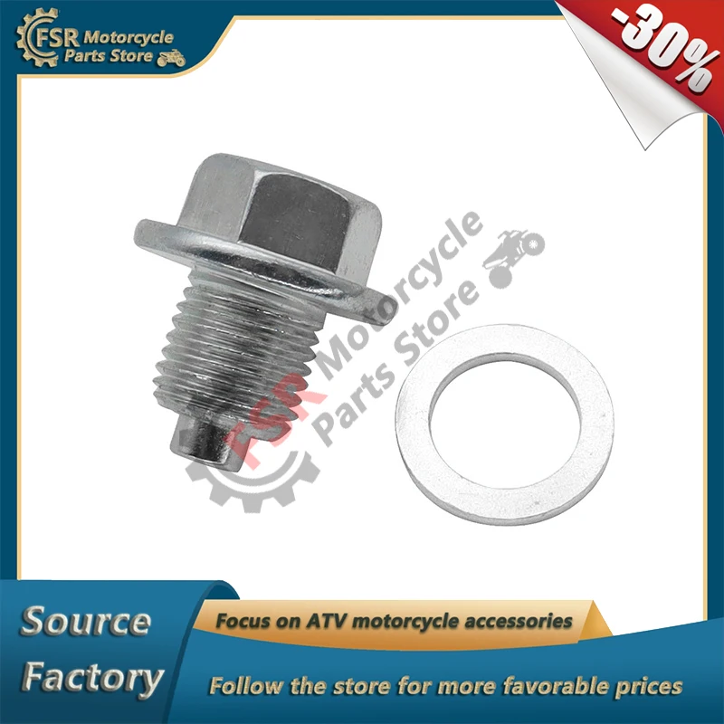 Imán de Drenaje con Arandelas de Aluminio, para STELS DINLI ATV 600 700 GT RS 700D 800 CDI D MAX SDI EFI, Repuestos para Cuatrimotos A050243-41 LU014585