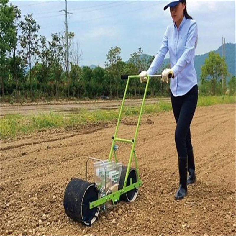 Household Small Hand-Push Vegetable Planting Machine Celery Coriander Small Seed Precision Seeder High Efficiency