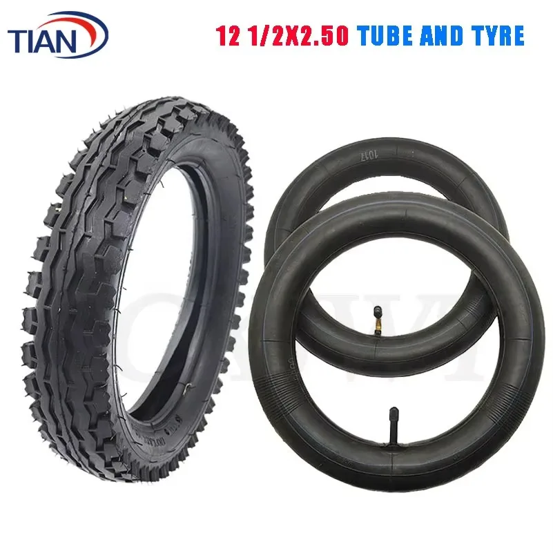 12 1/2x2.50 Tyre Inner Tube for 49cc Motorcycle Mini Dirt Bike MX350 MX400 Electric Scooters E-bike 12.5 *2.50 Tire 12 1/2x2.75