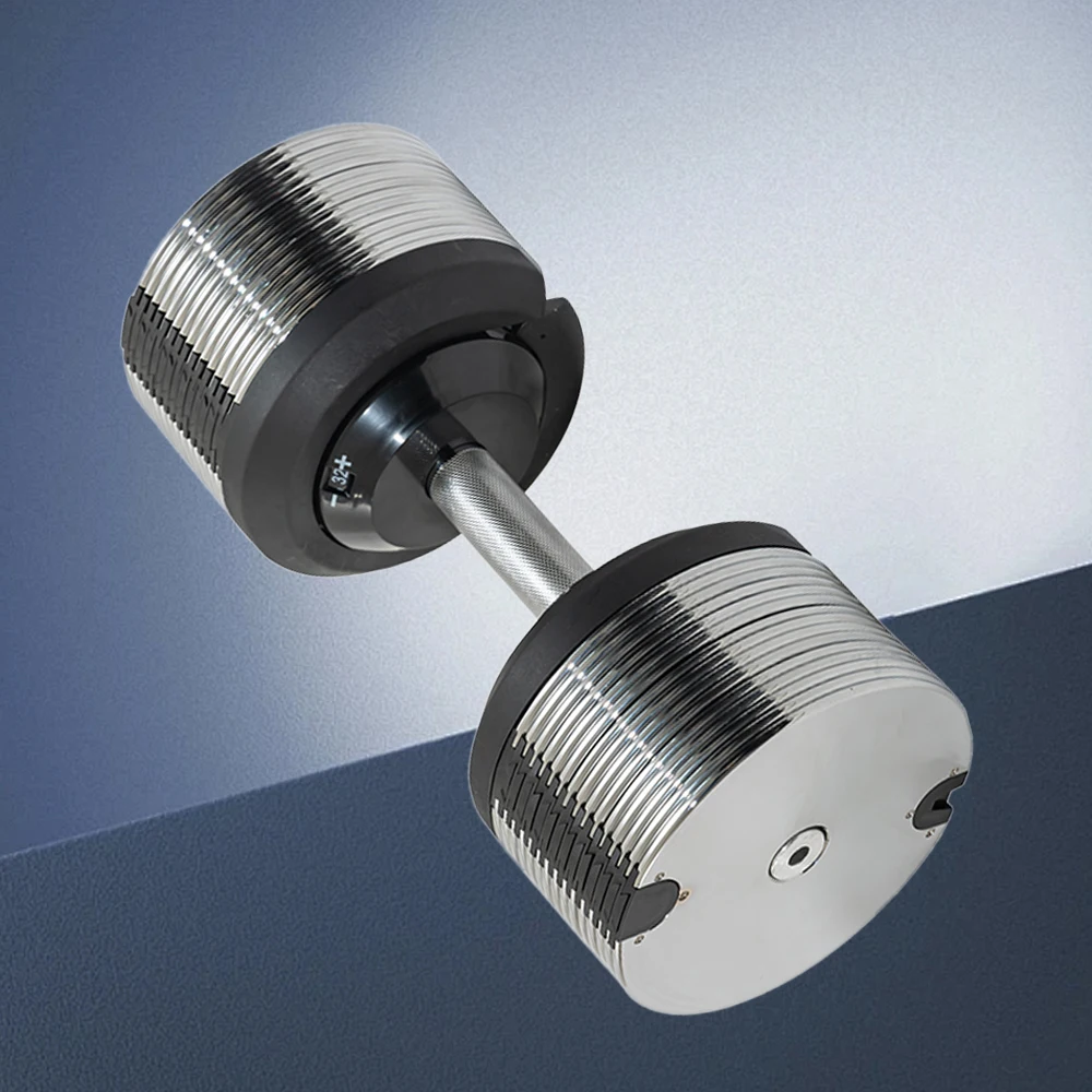 40kg Adjustable Increments Dumbbell Set Free Steel & Rubber Fitness Equipment for Home & Gym Use Custom Logo