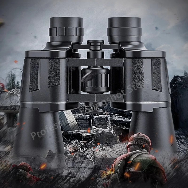20X50 Professional High-definition Binoculars Low Night Vision Outdoor Remote Professional Binoculars Hunting and Camping