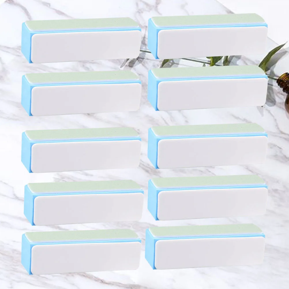 10 قطعة كتلة مبرد أظافر مربع للخشب المعادن تلميع الفني بودي طحن الرملي ملف أداة عدة مسمار الفن مجموعة تشذيب الأظافر #4