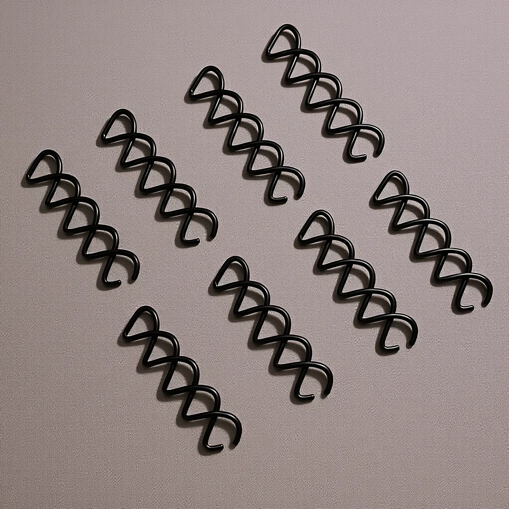 8Pcs Flexible Spiral Hairpins Metal Hair Styler for Long Hair Effortless Bun Creation Elegant Updo Accessory
