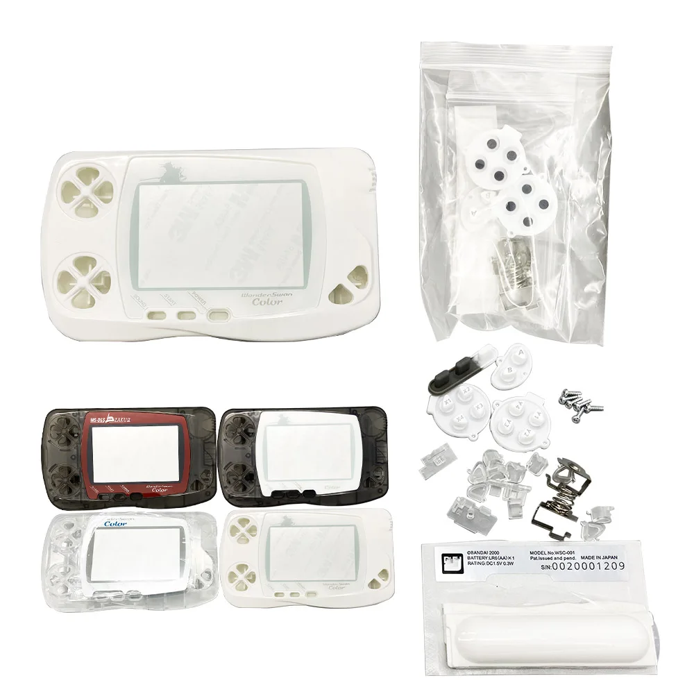 High Quality IPS Housing Shell Sets With New Original Glass Screen Lens For Wonder Swan Color WSC With Game Console Accessories