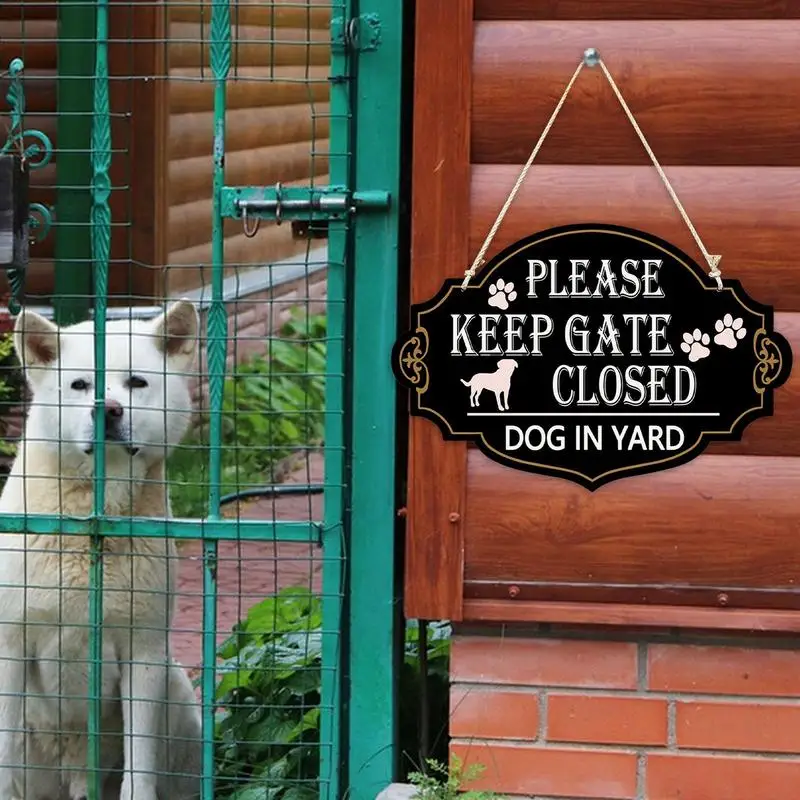 

Dog Signs For Yard 13X9 Inches Weatherproof Beware Of Dog Sign Please Close The Gate Sign Beware Of Dog Signs For Fence Dog In