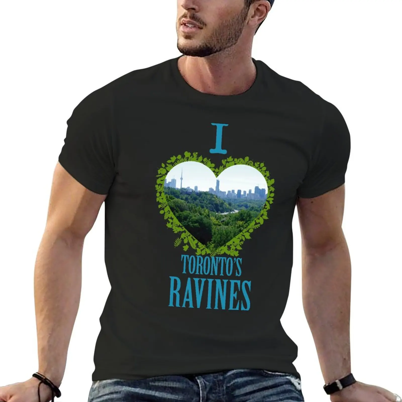 I Love Toronto's Ravines! T-Shirt summer clothes vintage oversized t shirt summer top t shirts for men cotton