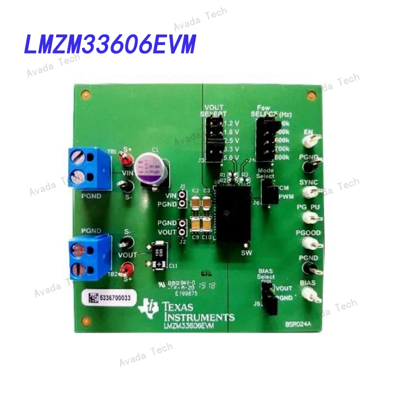 

Avada Tech LMZM33606EVM Power management integrated circuit development tool LMZM33606EVM ORBISON