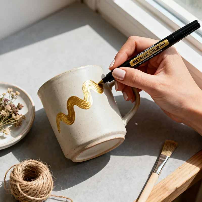 

10 pieces of metal feel marker pen, paint pen, DIY photo album, hand account, writing pen, color pen