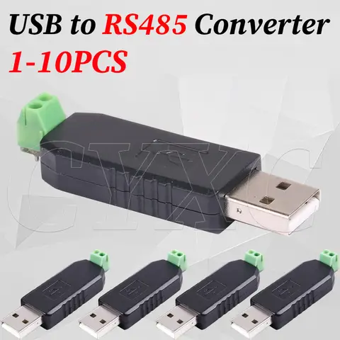 1-10PCS USB to RS485 485 Converter Adapter Support Win7 XP Vista Linux Mac OS WinCE5.0