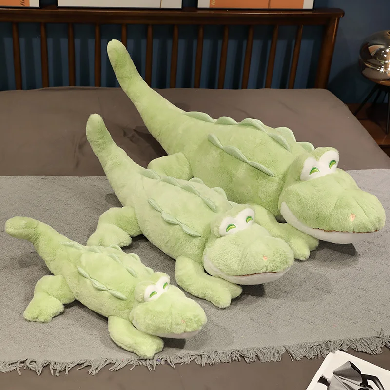 Zachte Krokodil Knuffel Pluizige Volle Knuffel Kussenpop Jungle Groene Gigantische Alligator Sofa Kussen Kinderen Verjaardagscadeau