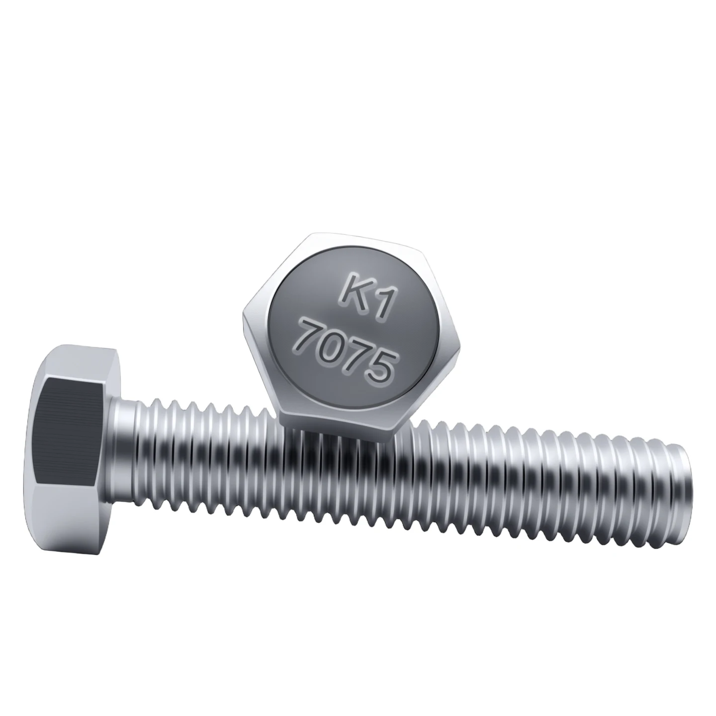 7075-T6 Aluminium Alloy DIN933 Hex Bolt