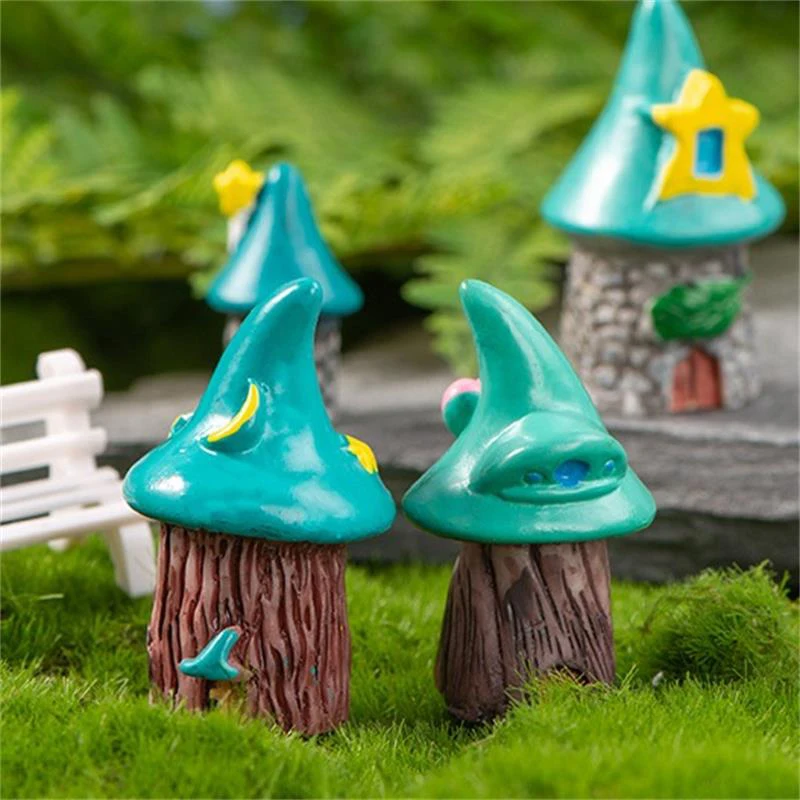 Cartoon Mini Tree House Ornamentos, DIY Micro Paisagem, Cena De Jardinagem, Paisagismo Acessórios, Decoração Para Casa, Resina Artesanato Presentes