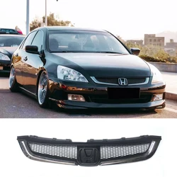 Racing Grills For Honda Accord Grille Body Modeling High Quality Black ABS Plastic Car Bumper  Modificatio Accessories 2003-2007