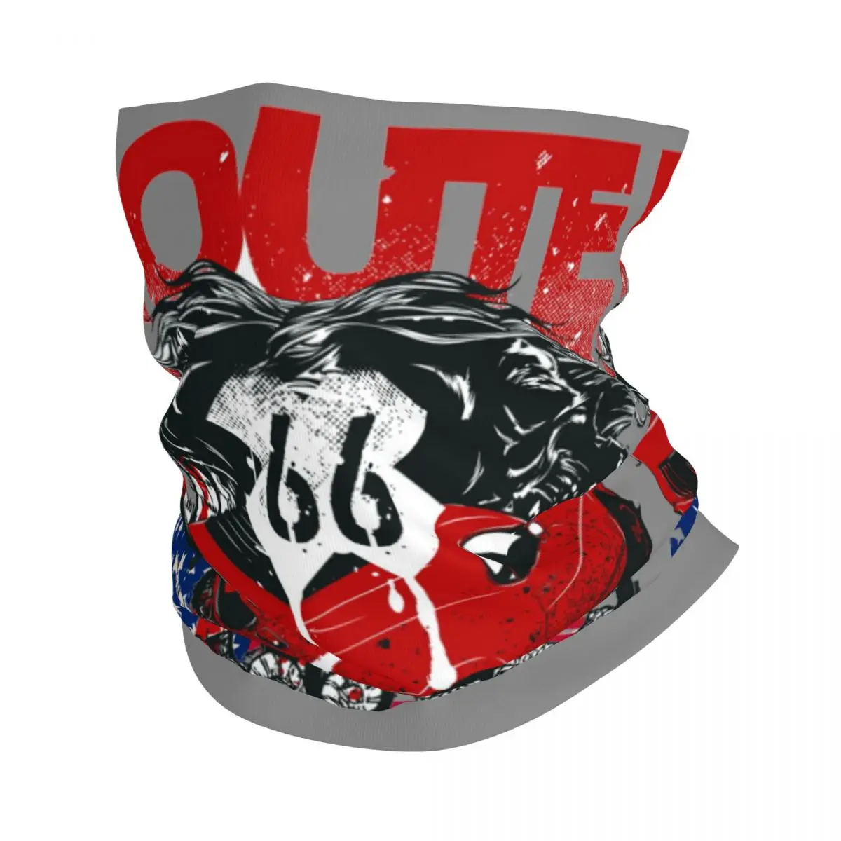 

США бандана для мотокросса шейный Гетр с принтом rou66 шарф-накидка Балаклава для верховой езды унисекс Ветрозащитный для взрослых