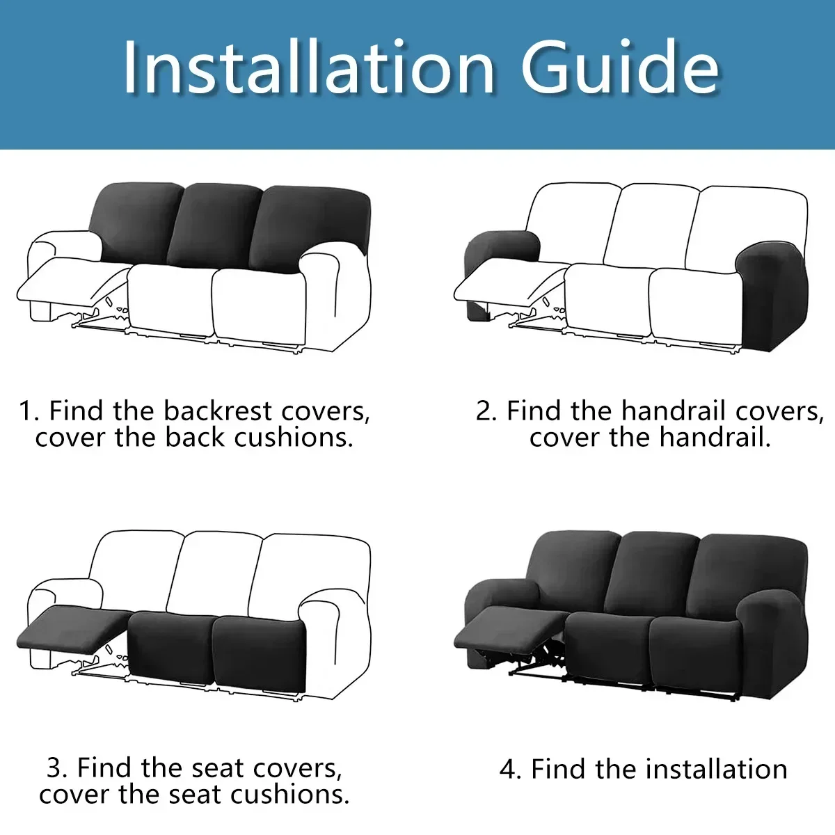 1/2/3/4 مقاعد أريكة غطاء أريكة مقاوم للماء مرونة الزاوية أريكة يغطي L على شكل أريكة زلة غطاء حامي غطاء مقعد نسيج رقيق