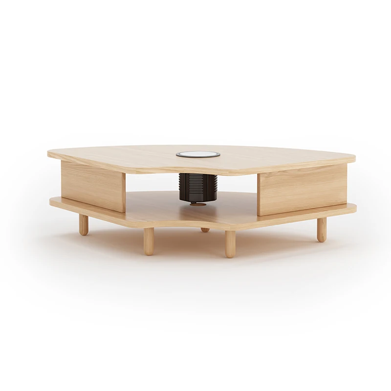 

Japanese Ash Wood Coffee Table Cherry Wood Log Tea Table Special-shaped Wind Small Household Living Room Solid Wood Tea Table