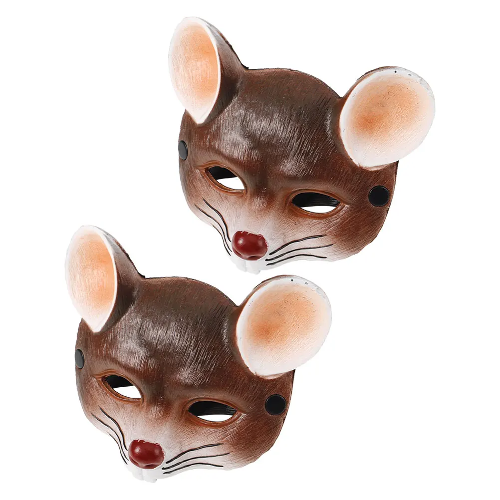 

Halloween Mask Masquerade Kids Adults Cosplay Costume Face Mouse Craft 3D Lifelike Comfortable Lightweight Festivities Cartoon