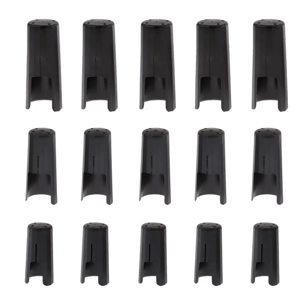 Plastic Saxophone Mouthpiece Cap Durable Protect Cap Buckle Patches for Alto Tenor Saxophone Repair Kit