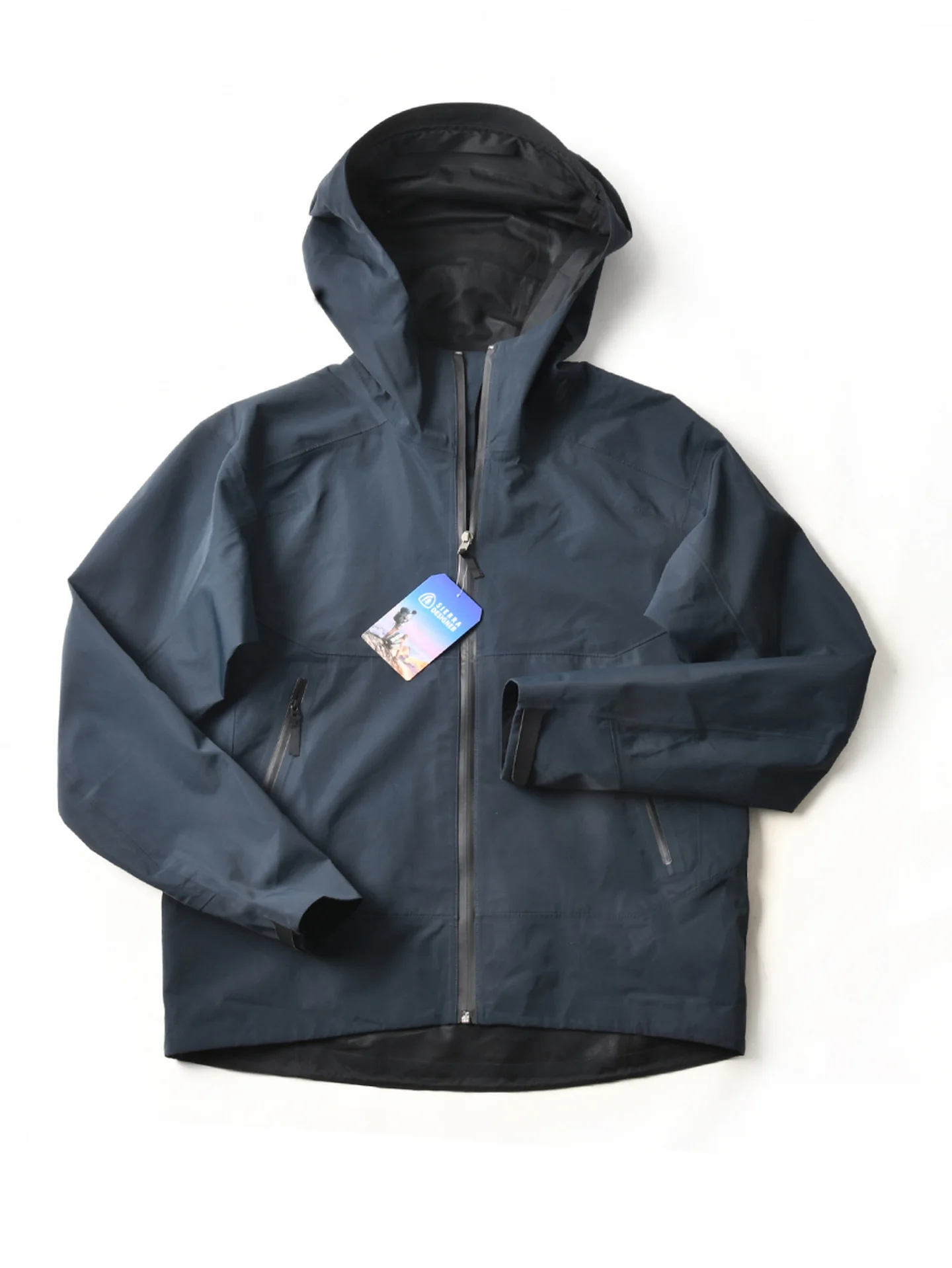 New American Style Outdoor Windproof Waterproof Single Layer Jacket Men's Loose Casual Hooded Coat Fall Season Fashion Urban
