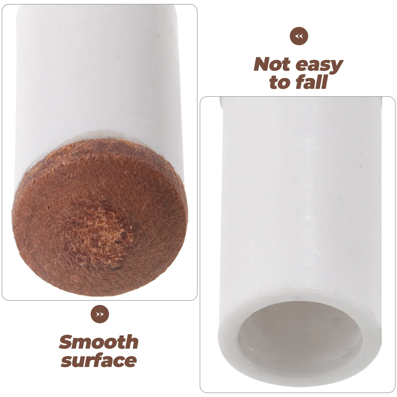 

6Pcs Wear-Resistant Pool Cue Tips Replacement Sturdy PU Plastic Material Billiard Stick Parts Cue Tips for Pool Stick