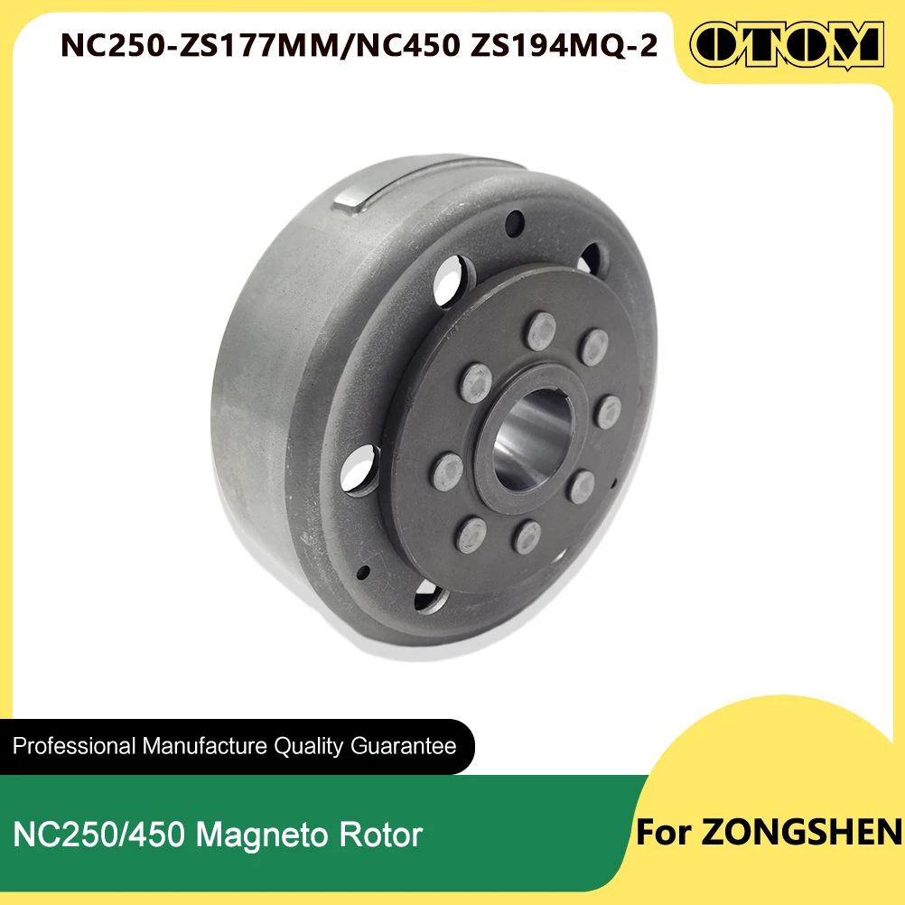 OTOM ZS177MM ZS194MQ Motorcycle Magneto Rotor Magnetic Cylinder For ZONGSHEN NC250 NC450 KAYO BSE MOTOLAND AVANTIS Accessories