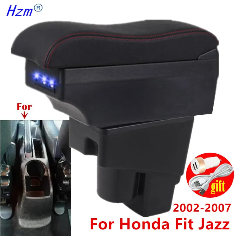 Für Honda Jazz Armlehnenbox Für Honda Fit Jazz 1 Auto-Armlehnen-Aufbewahrungsbox Speziell für 2002 2003 2004 2005 2006 2007 Auto-Zubehör