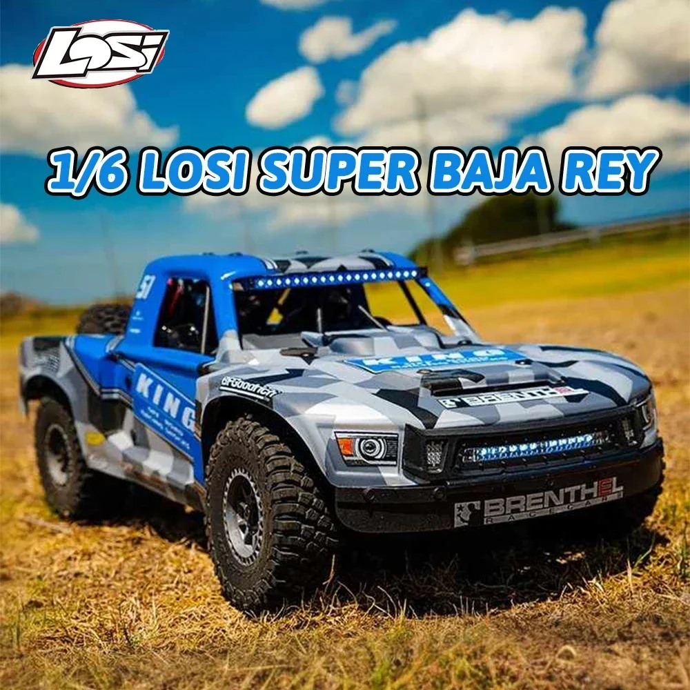 LOSI 1/6 SUPER BAJA REY 2.0 4WD RTR RC Elektryczny Bezszczotkowy Model Symulacyjny Ciężarówka Pustynna LOS05021T1 LOS05021T2 Zabawki Samochody RC