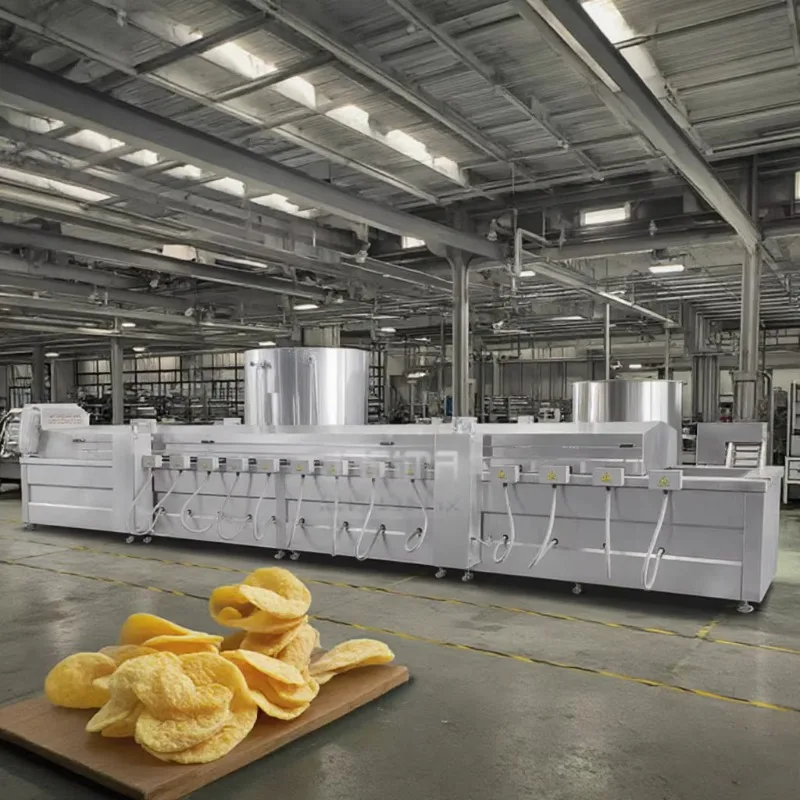 2025 Commercial Automatic Potato Processing Line 125-180℃ Precision Temp PLC Touch Customized