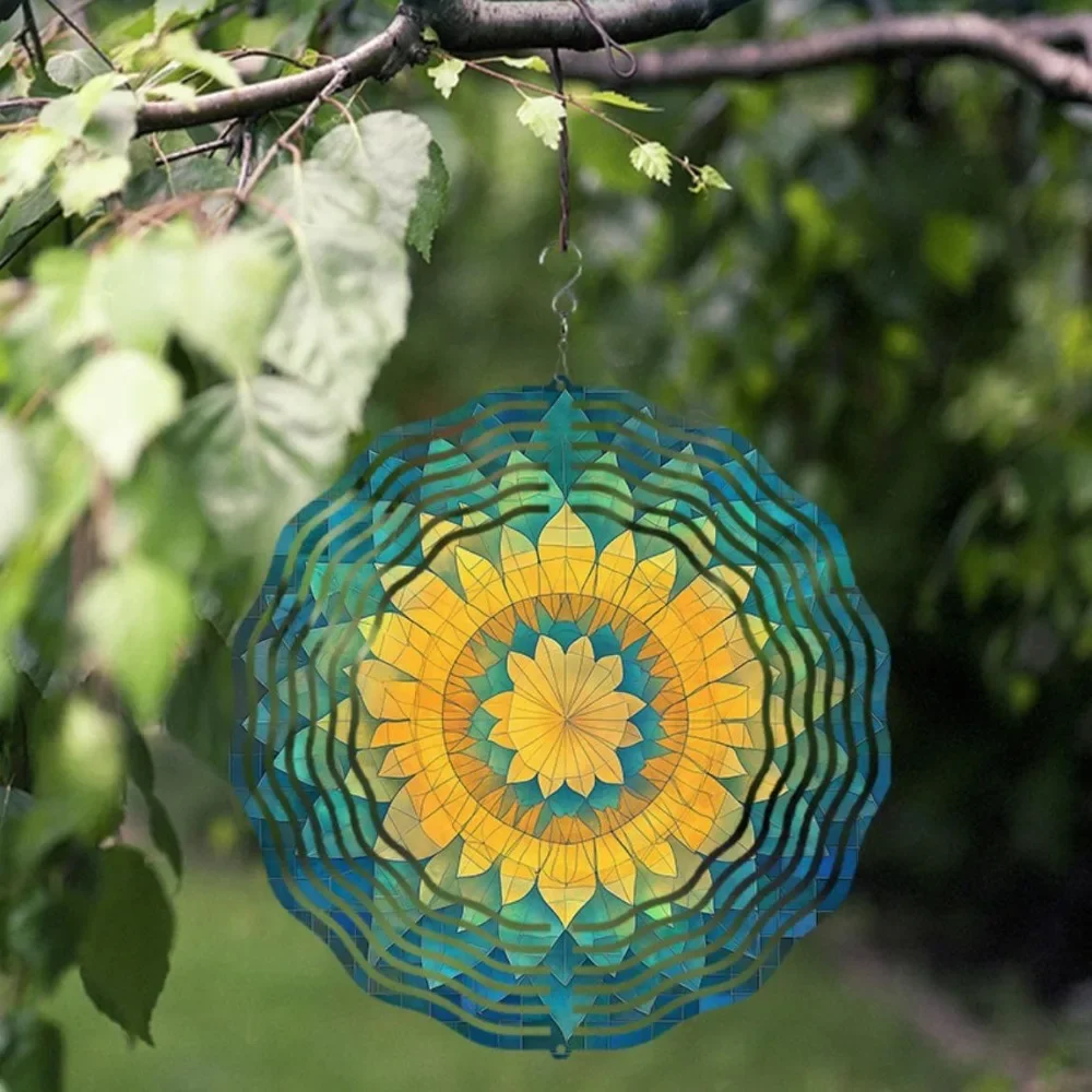 CIFBUY Wind Chime 360 Rotating Hook Dainty Hanging Decor for Patio Garden Outdoor Yard Home Wall Decoration Gift