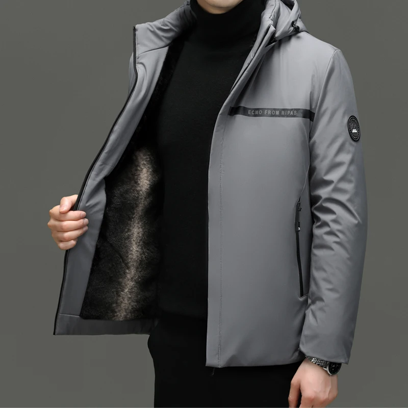 防風フード付きコットンジャケット,厚手とルーズ,ベルベット,カジュアル,冬